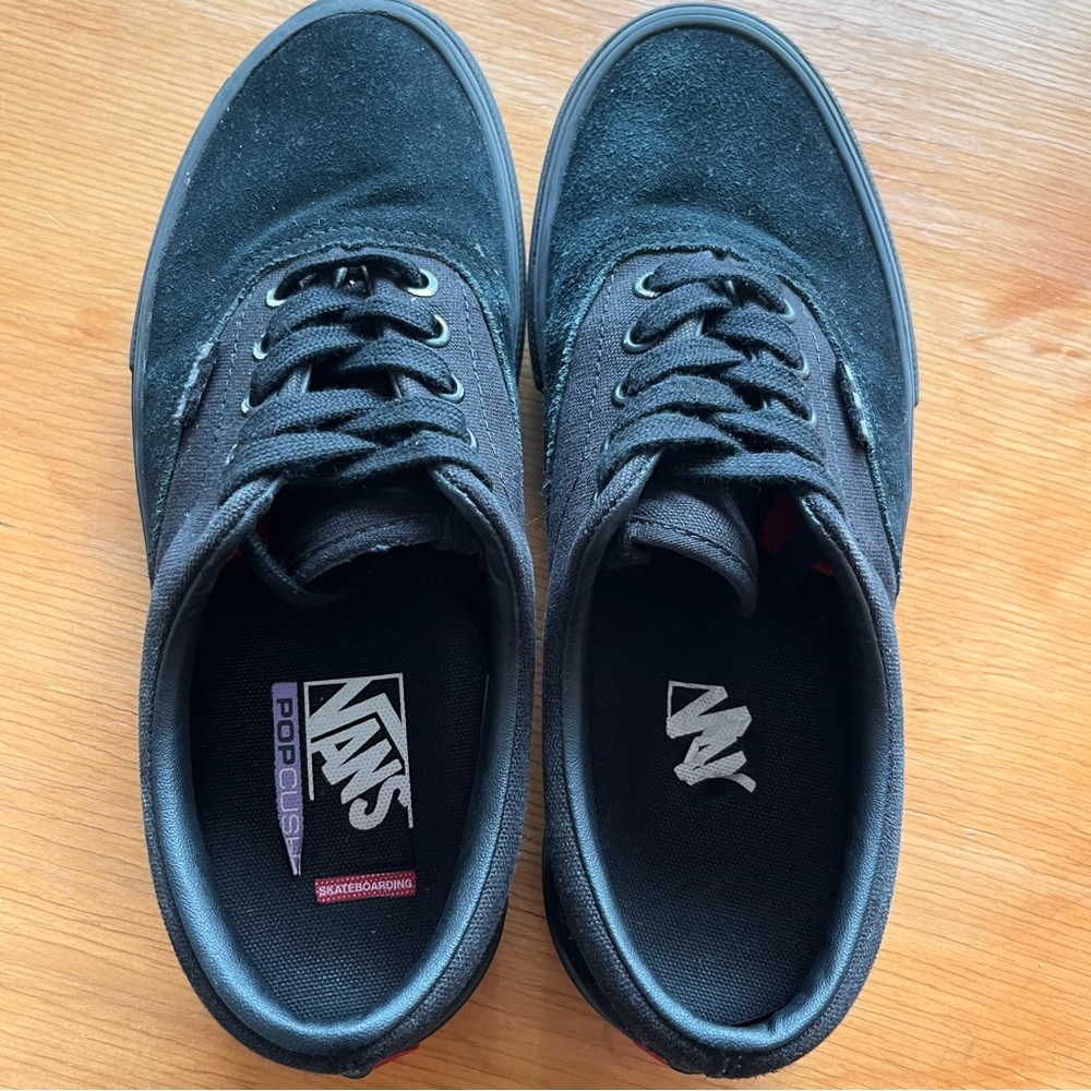 Vans Skate Era Skateboarding Popcush Black Leather Su… Gem